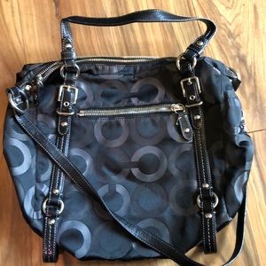 Coach op art bag purse
